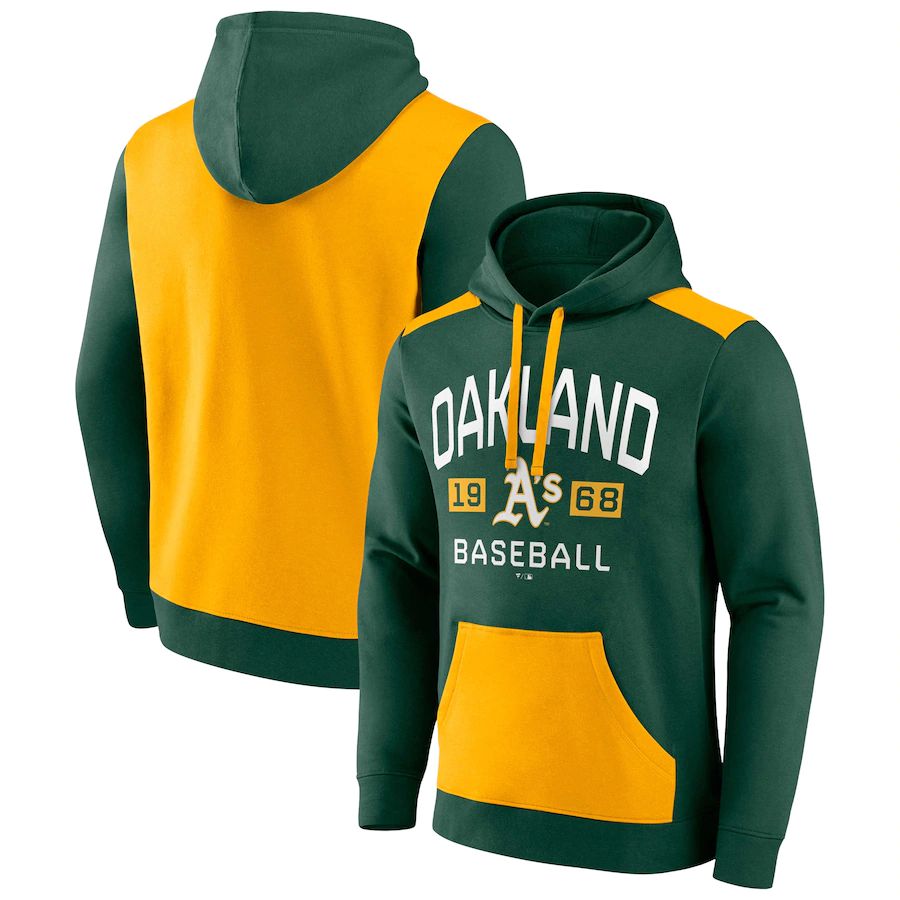 Men 2023 MLB Oakland Athletics green Sweatshirt style 3